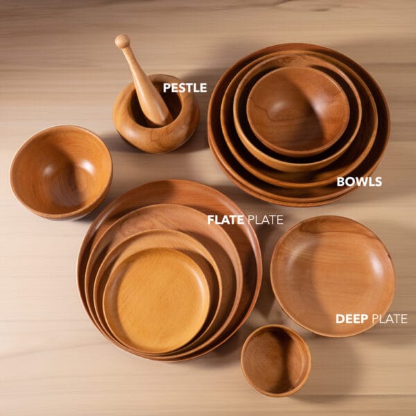 Dinner set (13 pieces) - woodin water