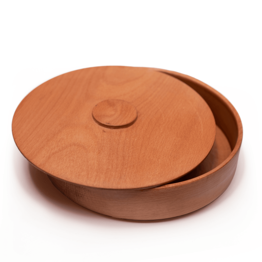 Wooden bowl with lid