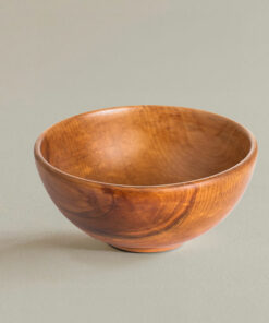 Wooden Bowl for Breakfast, Soup, and Desserts