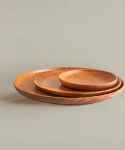 Round Wooden Plate