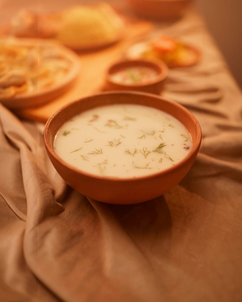 Wooden bowl for breakfast, soup, and desserts - woodin water