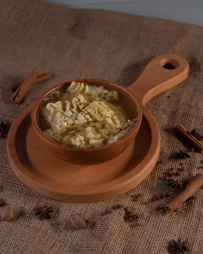 Wooden bowl for breakfast, soup, and desserts - woodin water